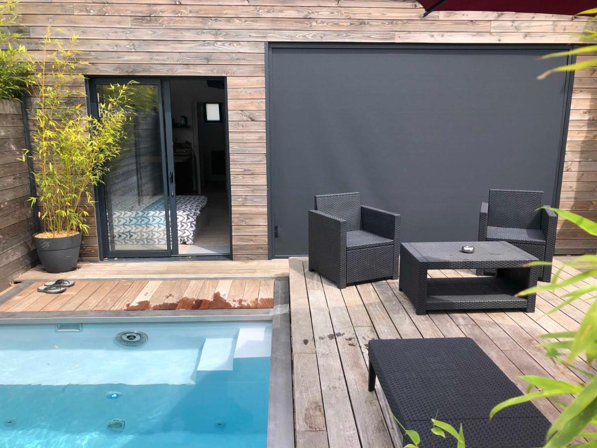Loft Privatise Avec Spa Xxl Et Piscine Chauffee Bruz Exterior foto